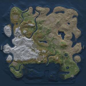 Thumbnail Rust Map: Procedural Map, Size: 4250, Seed: 5999599, 17 Monuments
