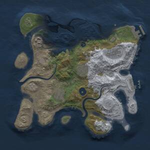 Thumbnail Rust Map: Procedural Map, Size: 3000, Seed: 15042026, 11 Monuments