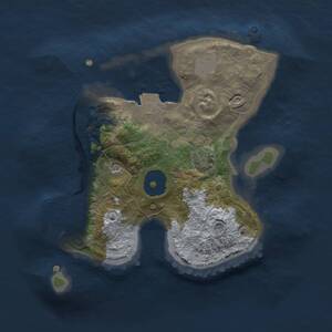 Thumbnail Rust Map: Procedural Map, Size: 2000, Seed: 1986434835, 4 Monuments