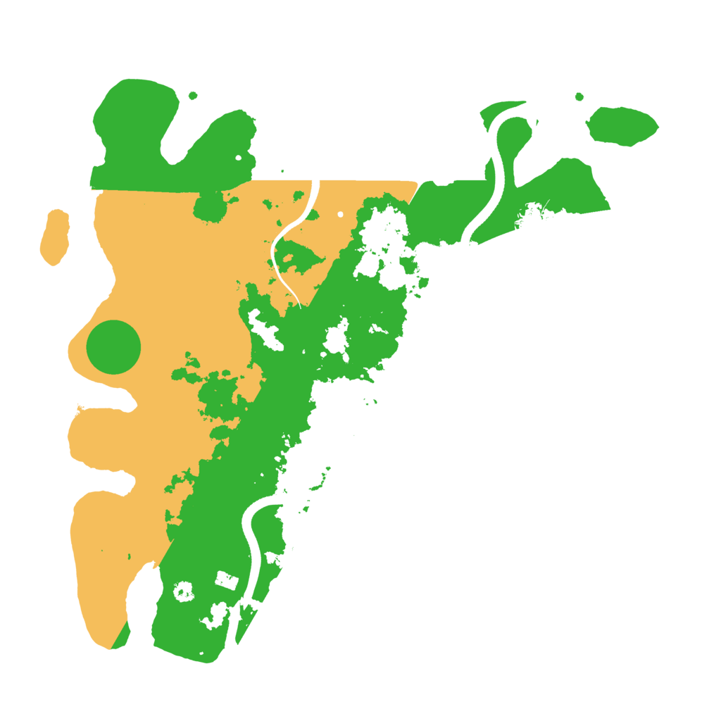 Biome Rust Map: Procedural Map, Size: 3500, Seed: 11671