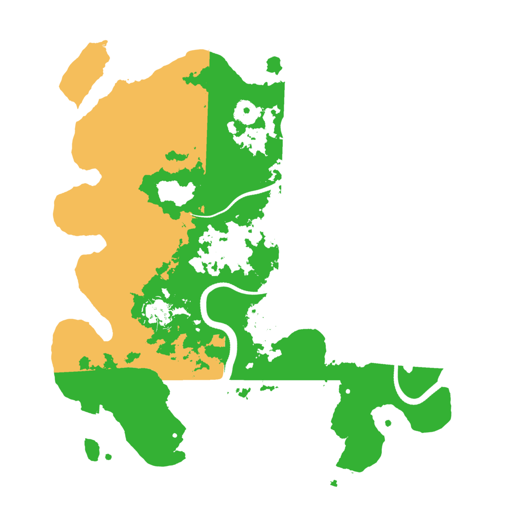 Biome Rust Map: Procedural Map, Size: 3200, Seed: 603201725