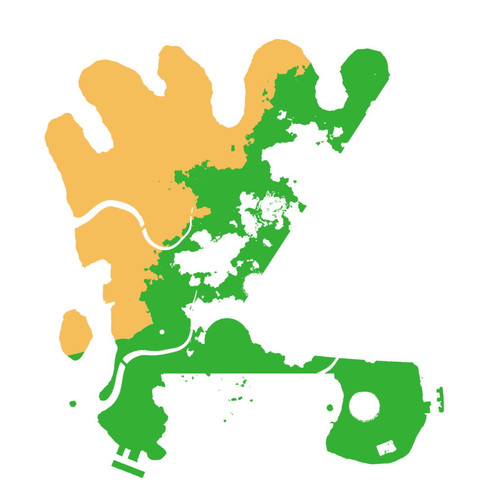 Biome Rust Map: Procedural Map, Size: 3000, Seed: 1760509014