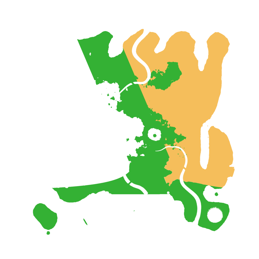 Biome Rust Map: Procedural Map, Size: 3000, Seed: 87264931