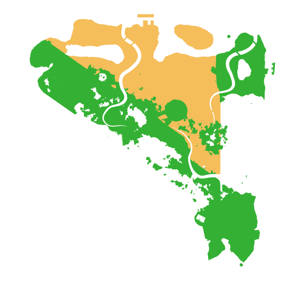 Biome Rust Map: Procedural Map, Size: 3650, Seed: 1467610755