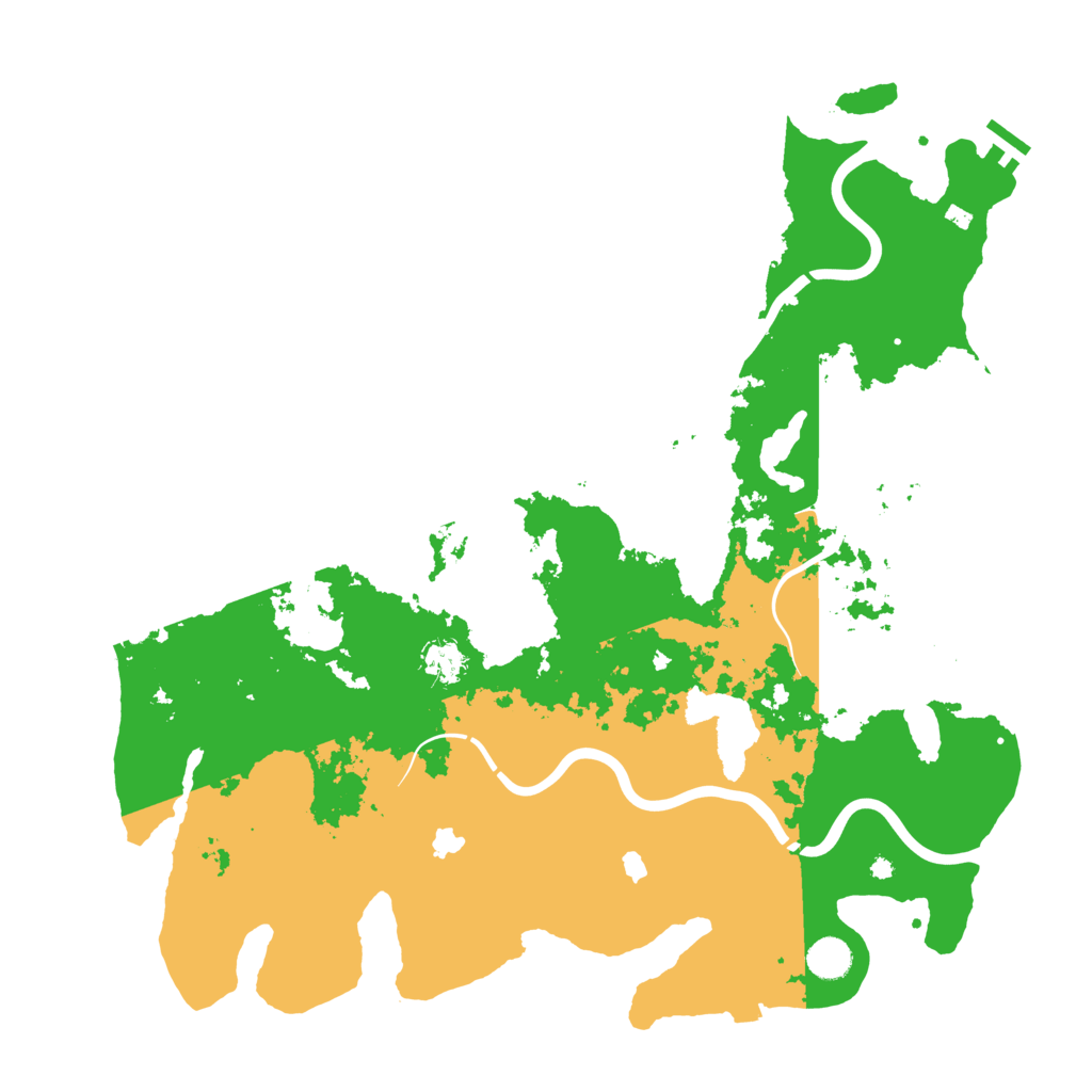 Biome Rust Map: Procedural Map, Size: 4500, Seed: 828890816