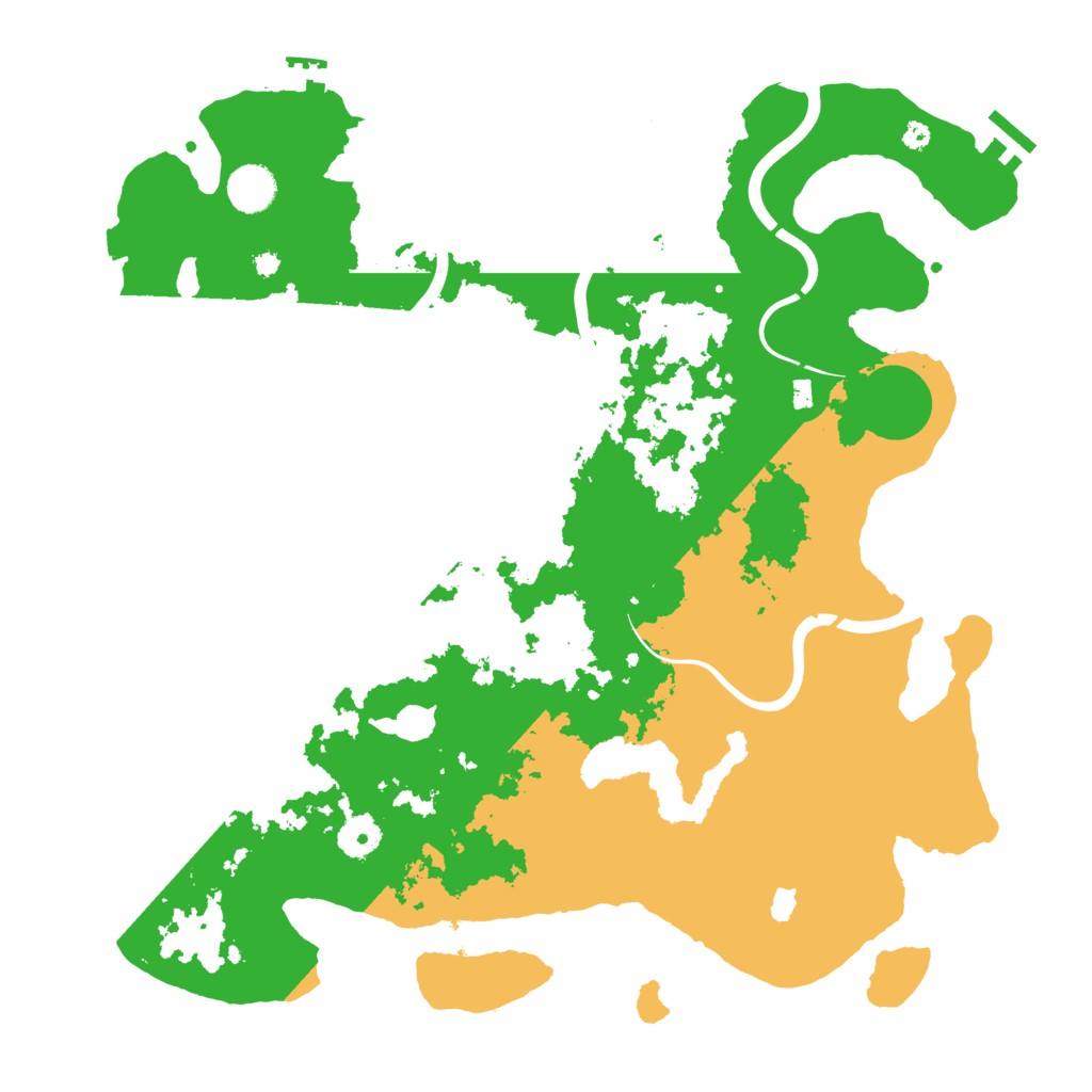 Biome Rust Map: Procedural Map, Size: 4000, Seed: 121984554