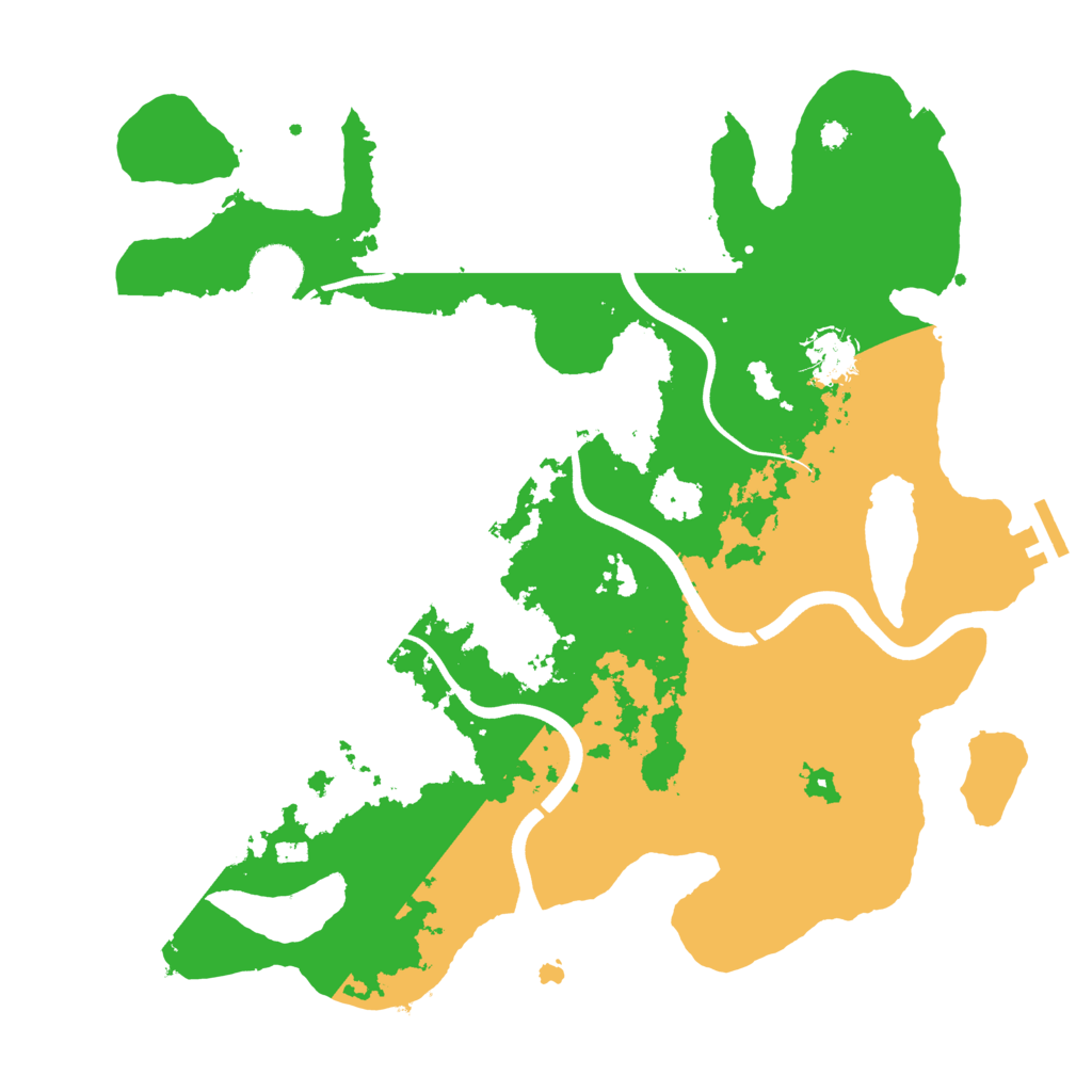 Biome Rust Map: Procedural Map, Size: 3700, Seed: 1274100439
