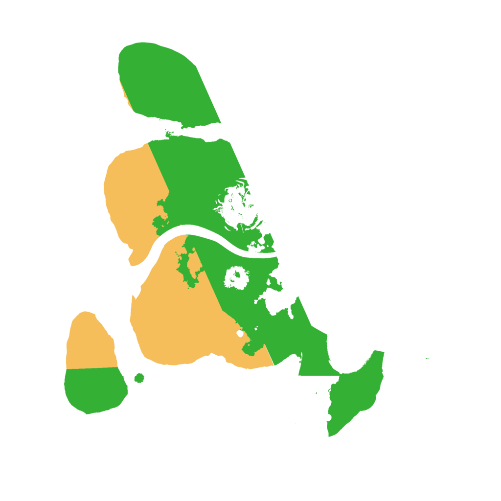 Biome Rust Map: Procedural Map, Size: 2100, Seed: 432432