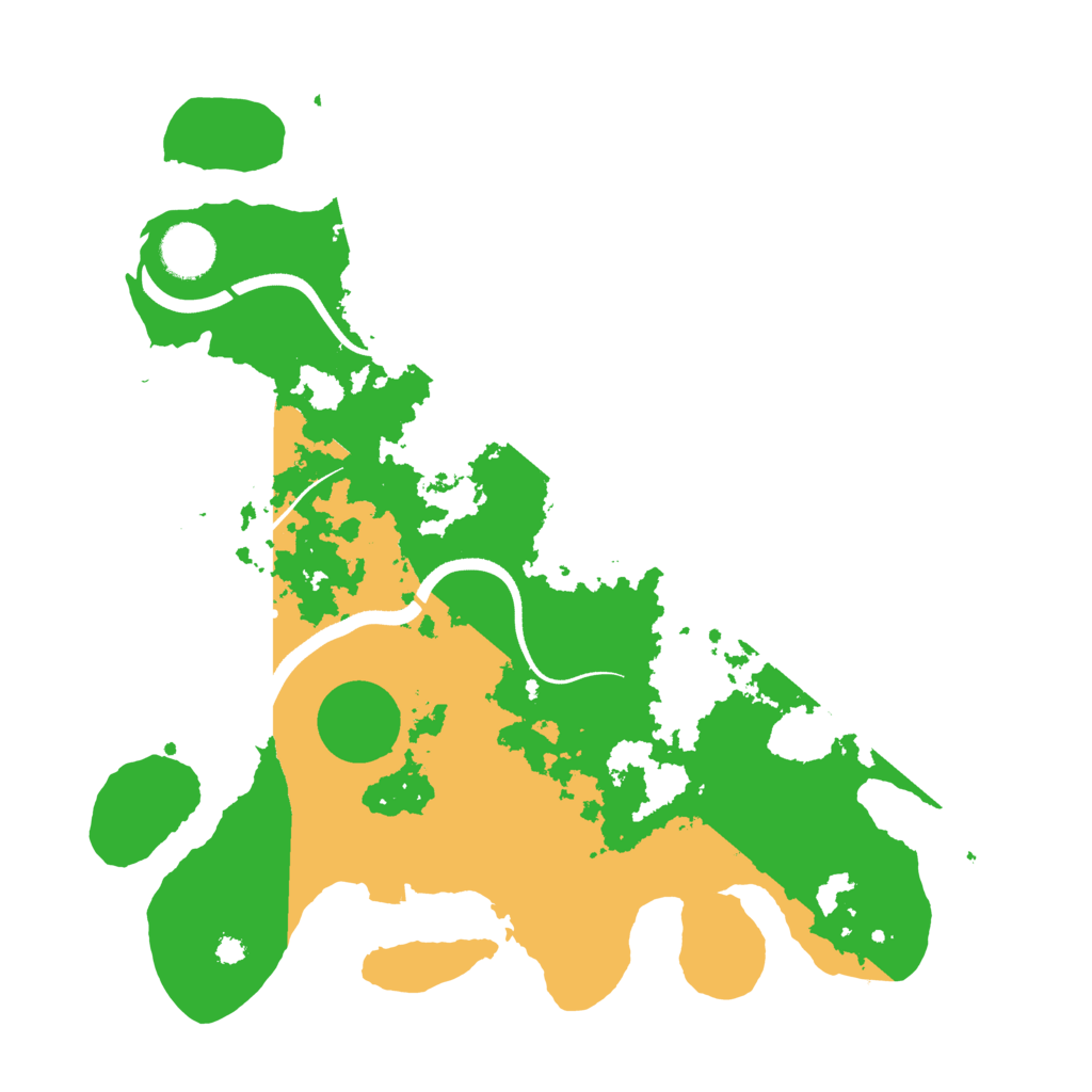 Biome Rust Map: Procedural Map, Size: 3500, Seed: 527602