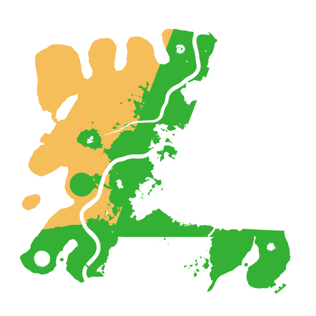 Biome Rust Map: Procedural Map, Size: 3500, Seed: 1758115710