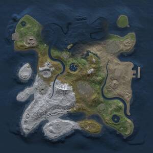 Thumbnail Rust Map: Procedural Map, Size: 2800, Seed: 190157431, 11 Monuments