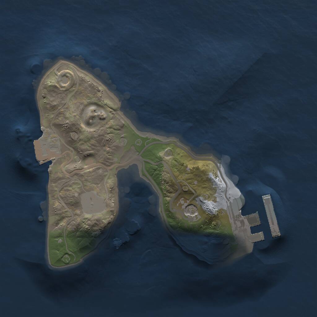 Rust Map: Procedural Map, Size: 1500, Seed: 1572339237, 3 Monuments