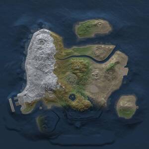 Thumbnail Rust Map: Procedural Map, Size: 2200, Seed: 417176326, 5 Monuments