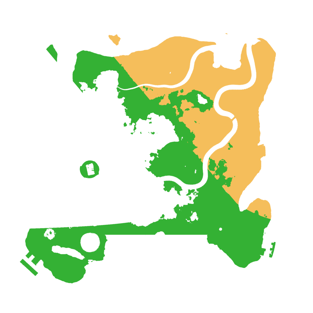 Biome Rust Map: Procedural Map, Size: 3000, Seed: 6335