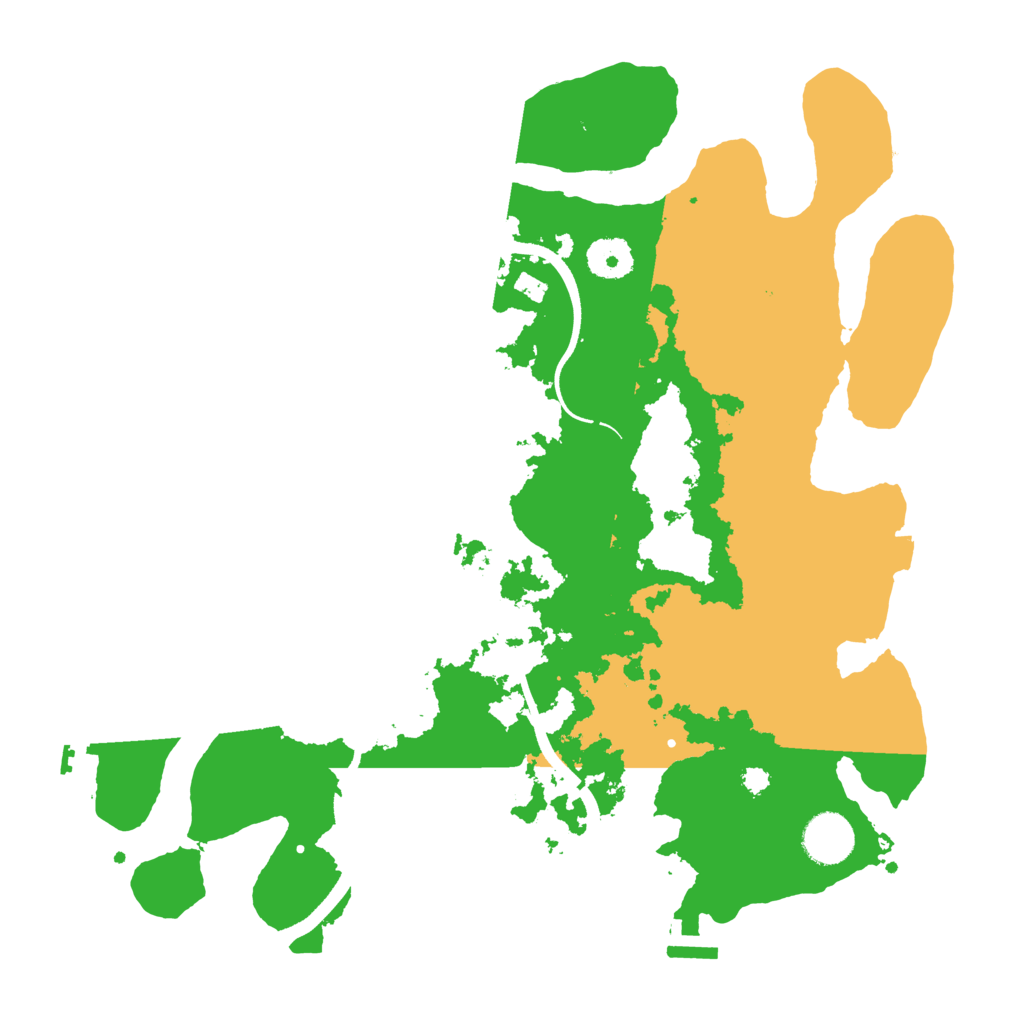 Biome Rust Map: Procedural Map, Size: 3500, Seed: 1271116971