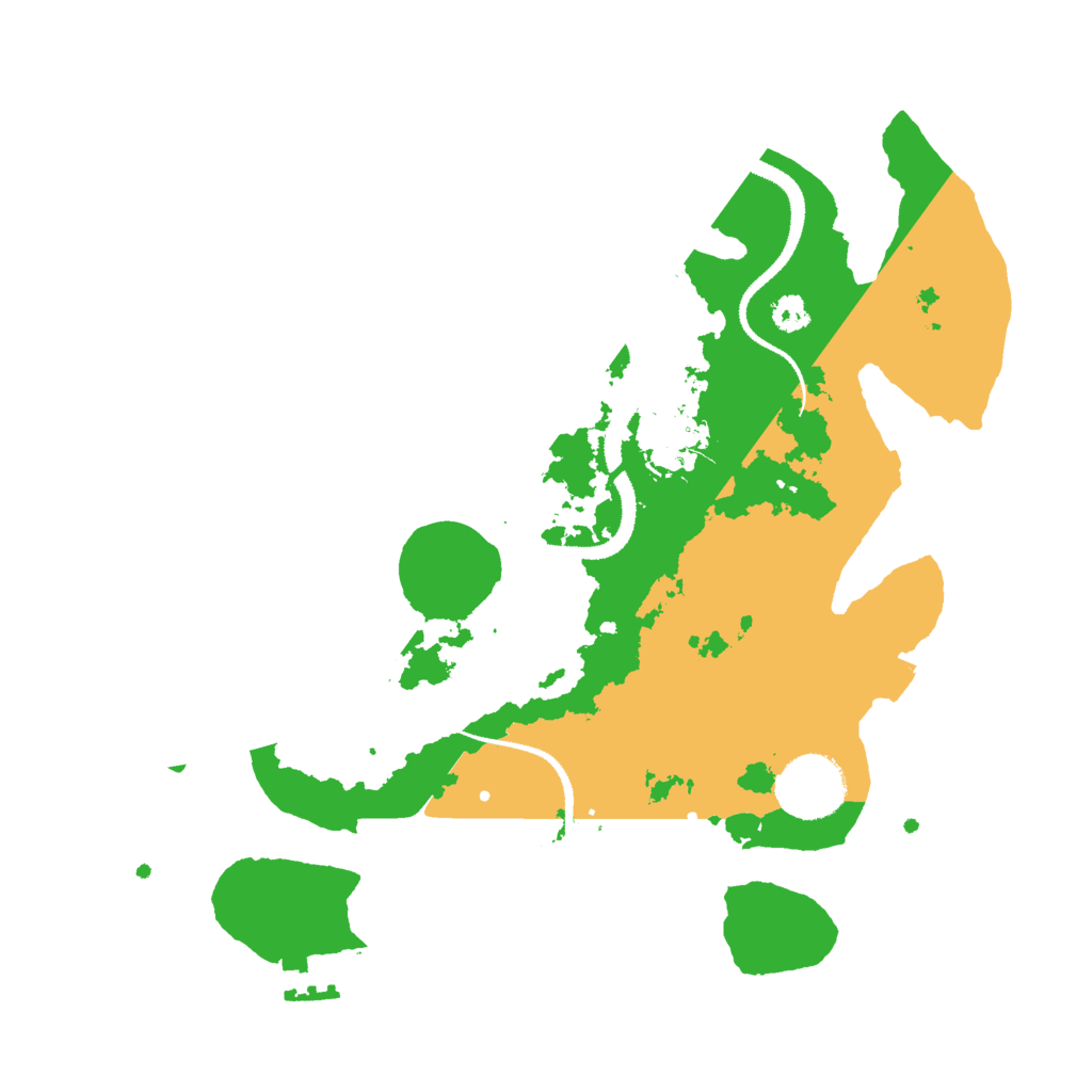 Biome Rust Map: Procedural Map, Size: 3000, Seed: 11690
