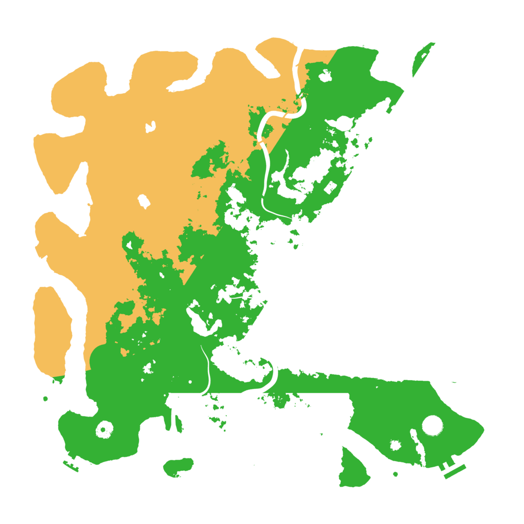 Biome Rust Map: Procedural Map, Size: 4500, Seed: 332403485