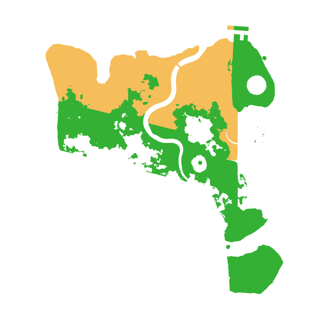 Biome Rust Map: Procedural Map, Size: 3000, Seed: 94387493
