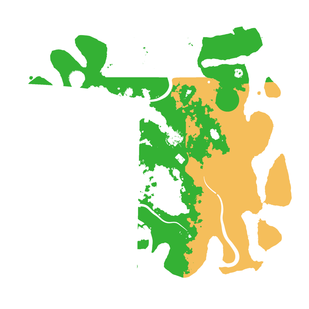 Biome Rust Map: Procedural Map, Size: 3500, Seed: 117428752