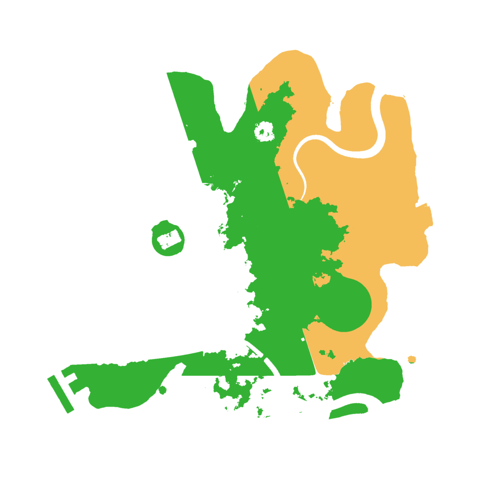 Biome Rust Map: Procedural Map, Size: 2500, Seed: 975964558
