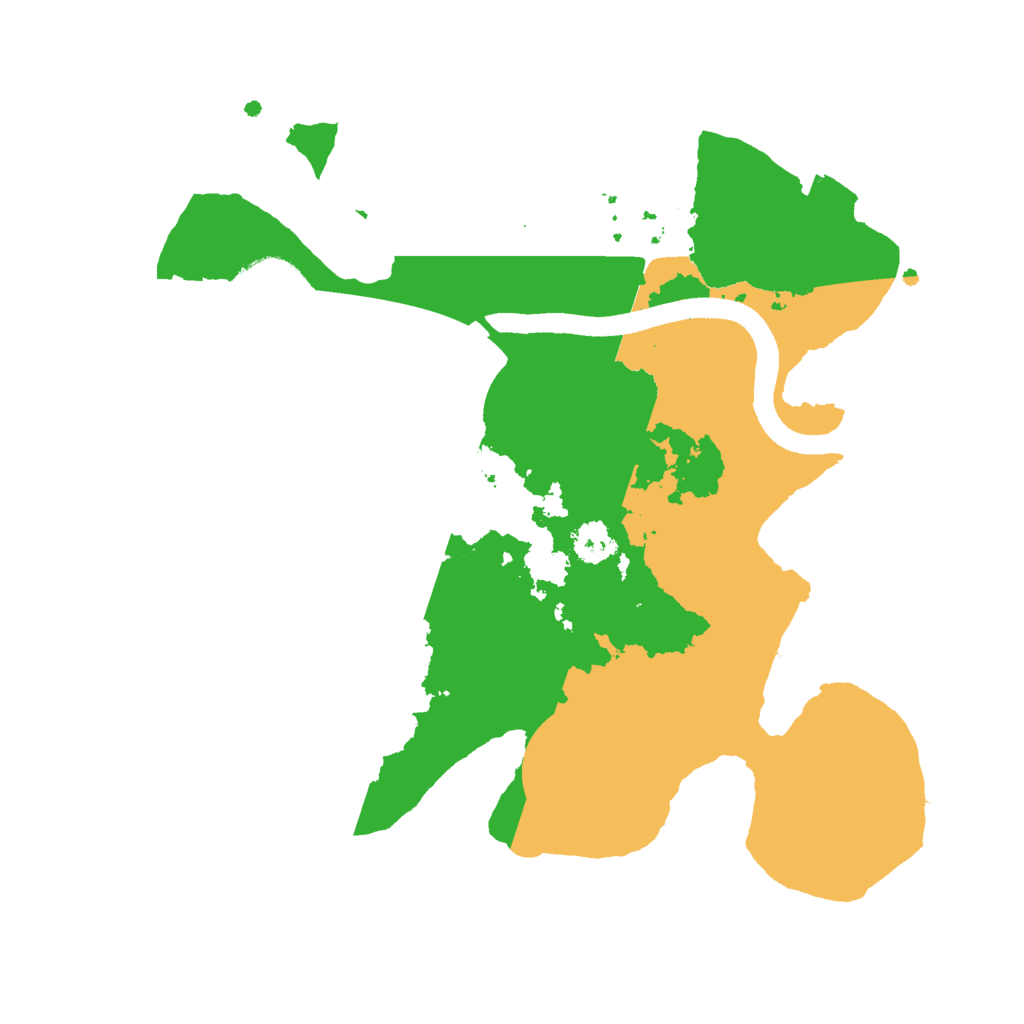 Biome Rust Map: Procedural Map, Size: 2500, Seed: 1275292129