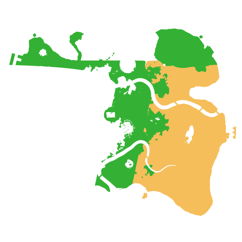 Biome Rust Map: Procedural Map, Size: 3000, Seed: 143298774