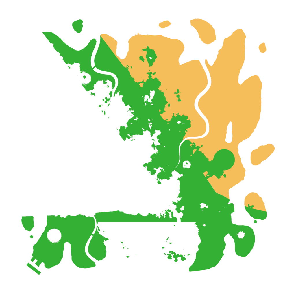 Biome Rust Map: Procedural Map, Size: 3700, Seed: 6865685