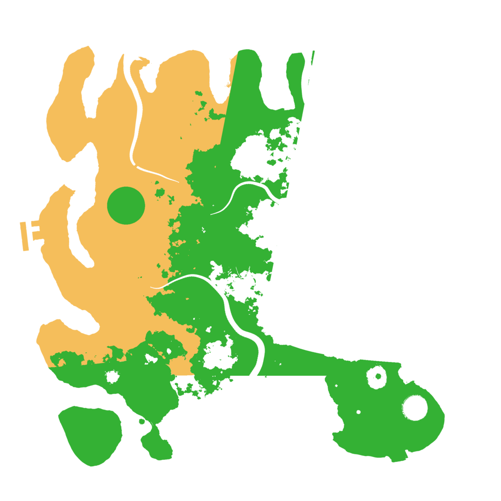Biome Rust Map: Procedural Map, Size: 3500, Seed: 30876668