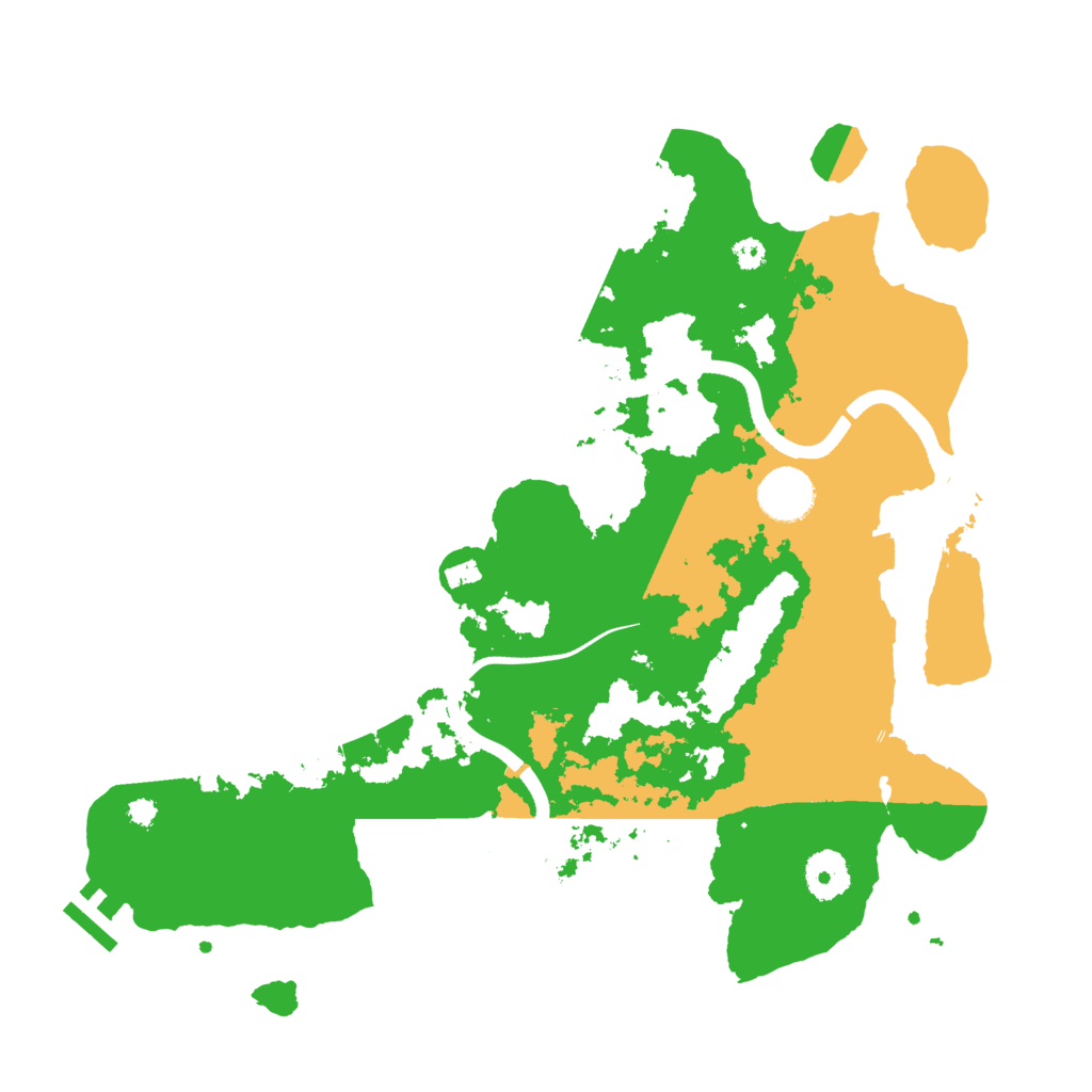 Biome Rust Map: Procedural Map, Size: 3500, Seed: 430321931