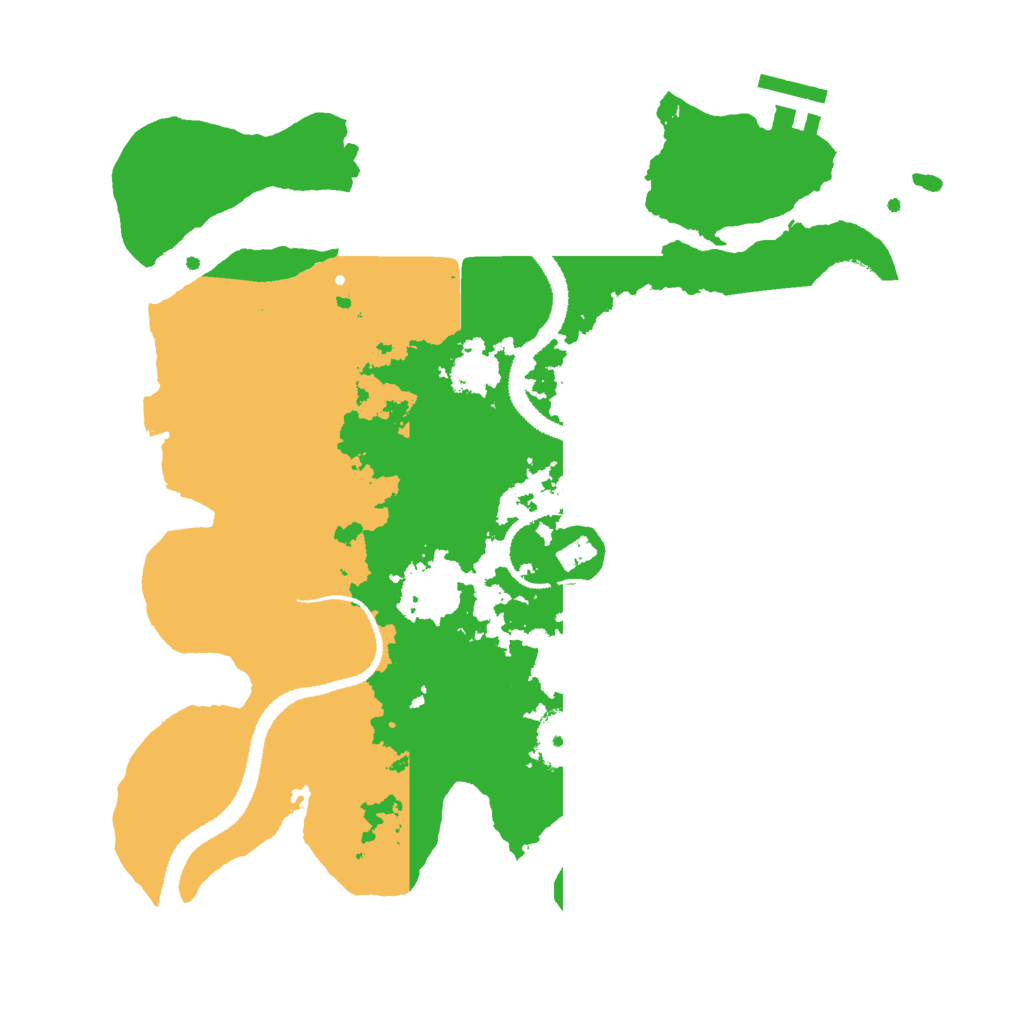 Biome Rust Map: Procedural Map, Size: 3000, Seed: 66916