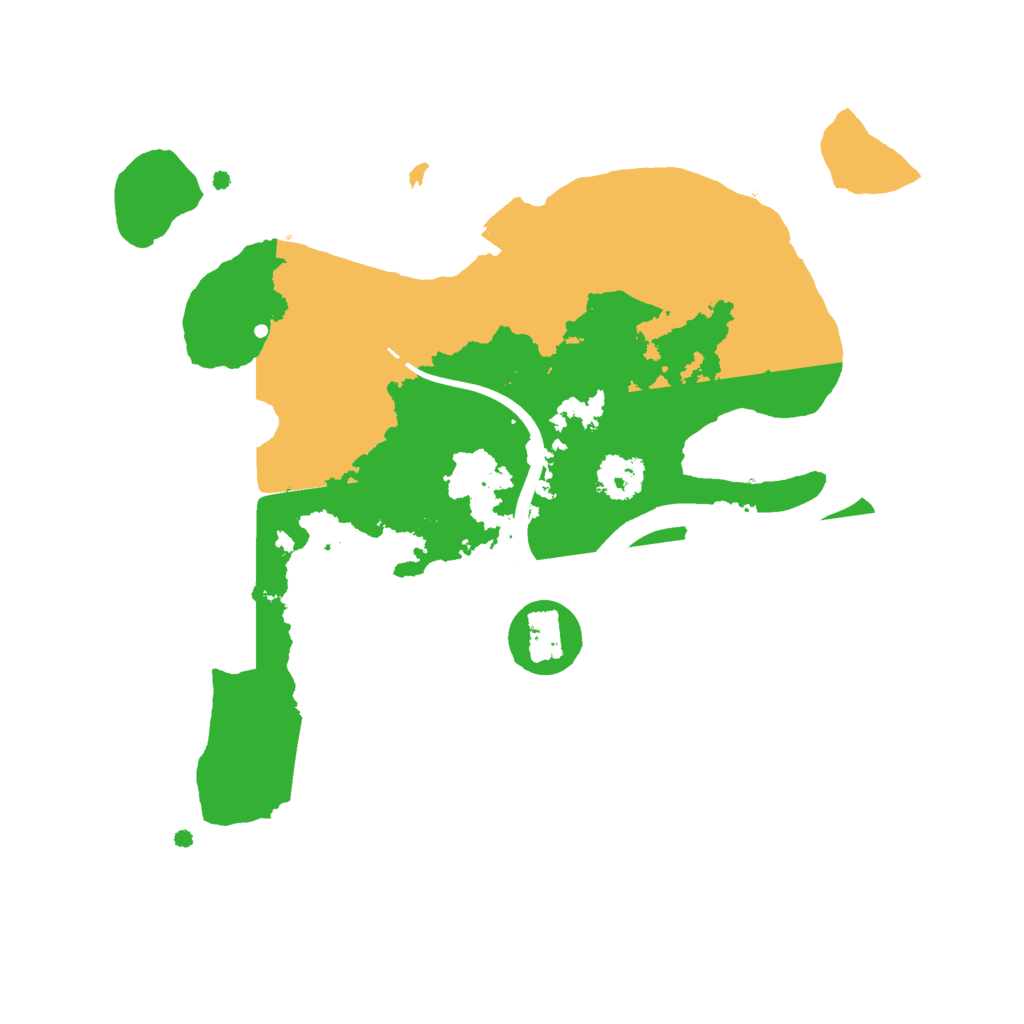 Biome Rust Map: Procedural Map, Size: 2225, Seed: 581321141