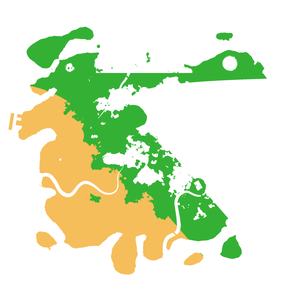 Biome Rust Map: Procedural Map, Size: 3500, Seed: 451235