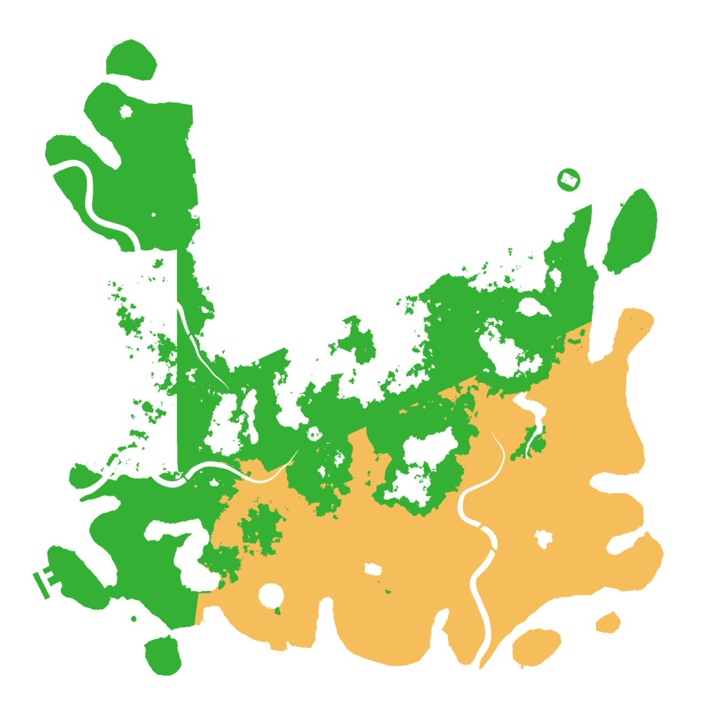 Biome Rust Map: Procedural Map, Size: 5000, Seed: 967213689