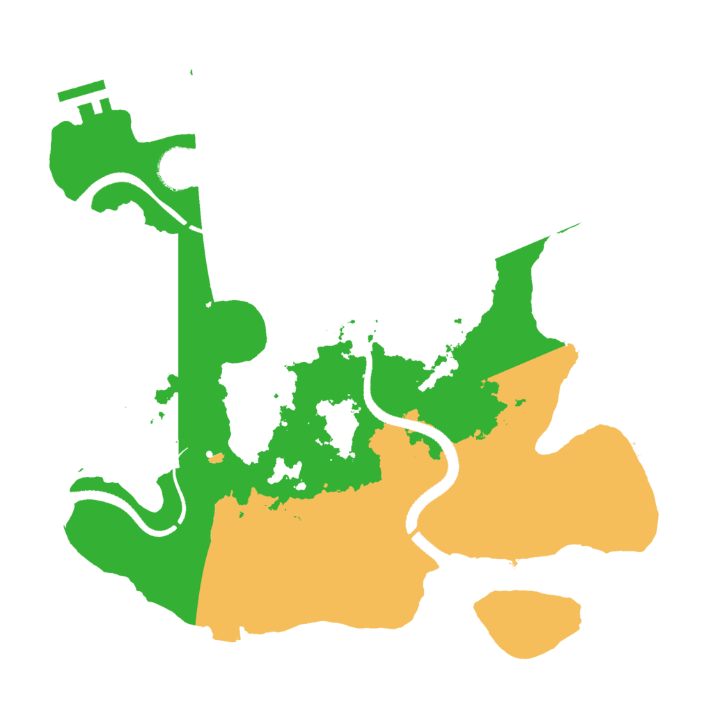 Biome Rust Map: Procedural Map, Size: 3000, Seed: 23015