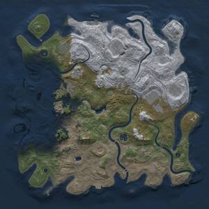 Thumbnail Rust Map: Procedural Map, Size: 4250, Seed: 98729471, 16 Monuments