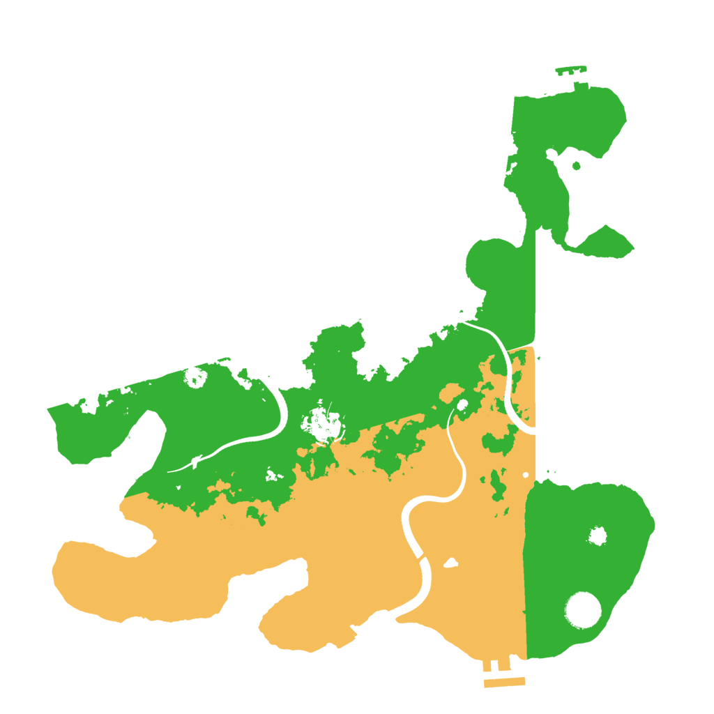 Biome Rust Map: Procedural Map, Size: 3500, Seed: 1440940733