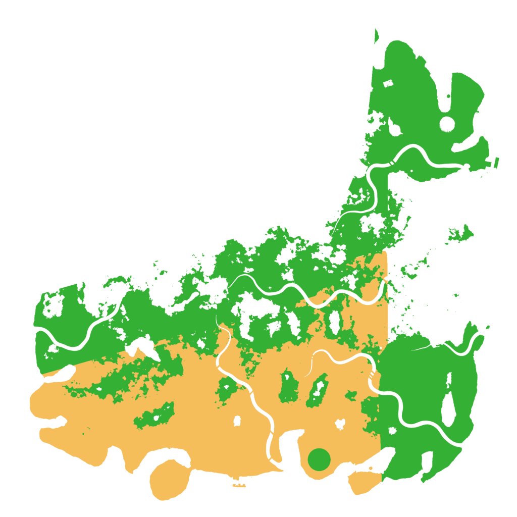 Biome Rust Map: Procedural Map, Size: 6000, Seed: 1656326554
