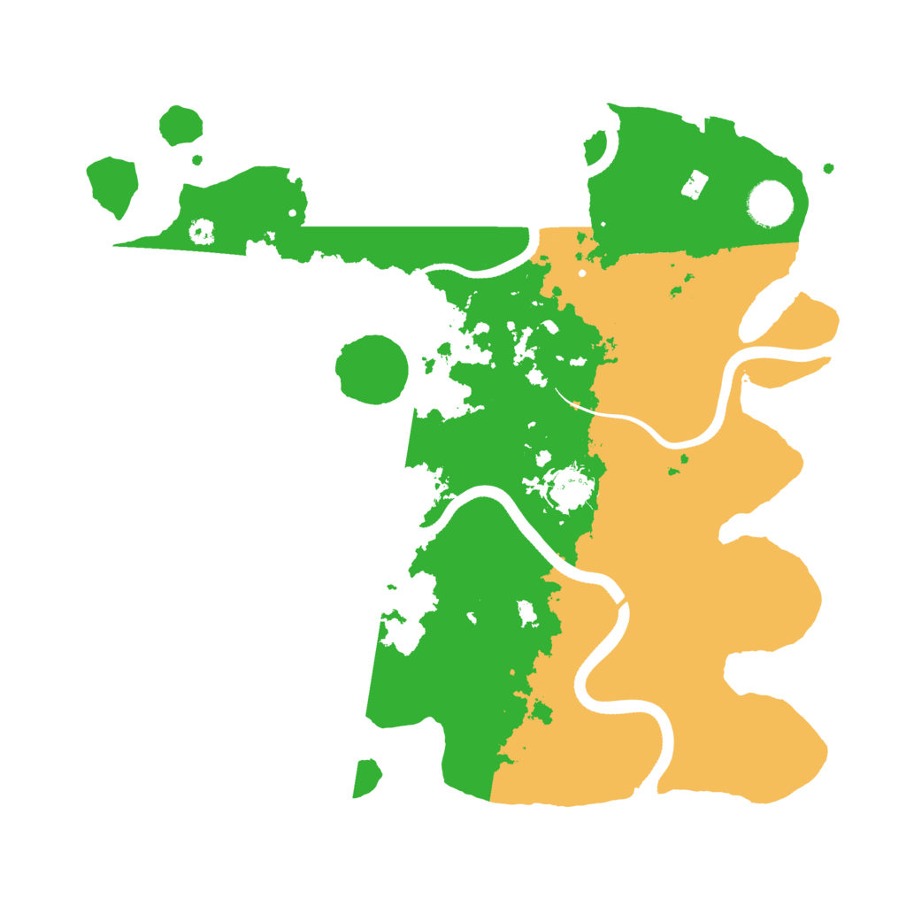 Biome Rust Map: Procedural Map, Size: 3500, Seed: 46883983