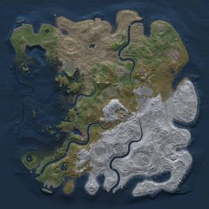 Thumbnail Rust Map: Procedural Map, Size: 4250, Seed: 1207734332, 16 Monuments
