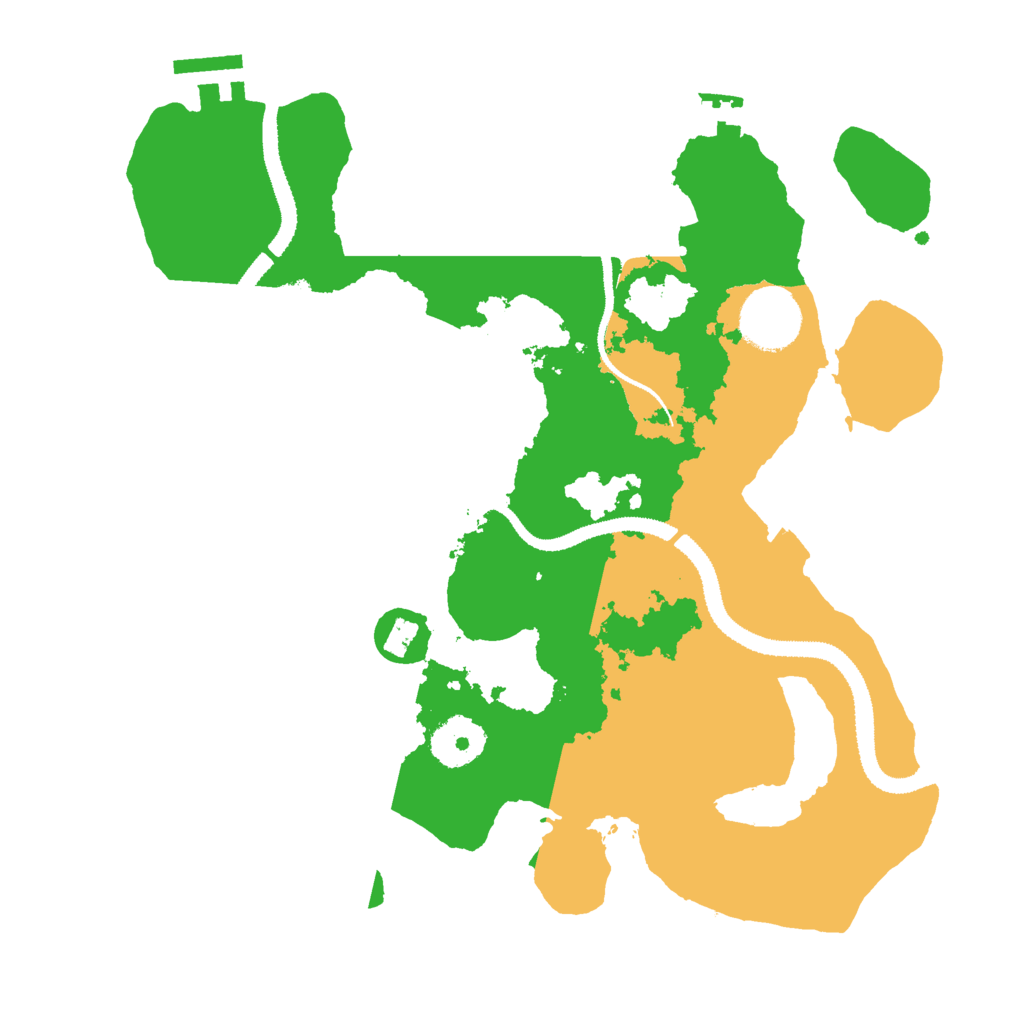 Biome Rust Map: Procedural Map, Size: 3000, Seed: 4615038