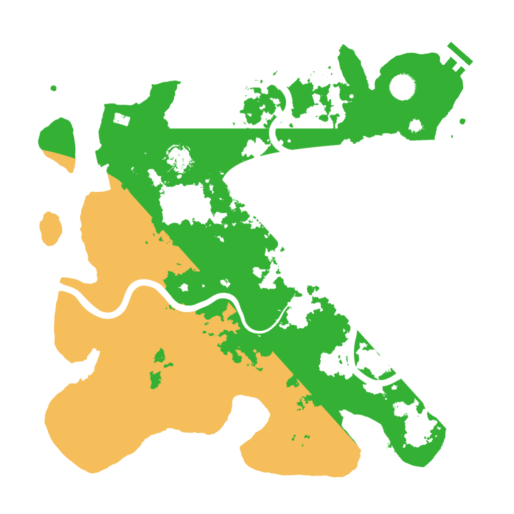 Biome Rust Map: Procedural Map, Size: 3500, Seed: 65416845