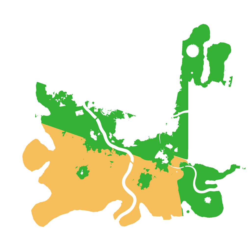 Biome Rust Map: Procedural Map, Size: 3500, Seed: 4540