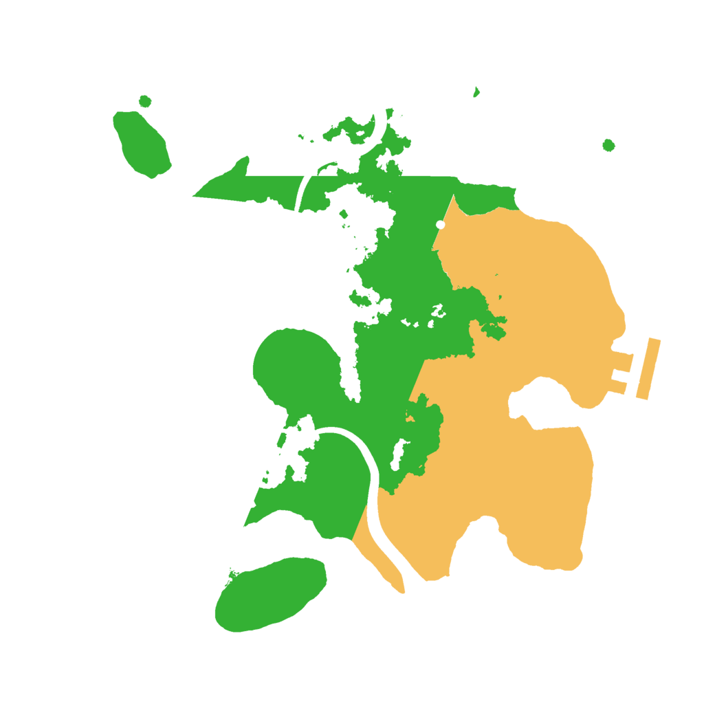 Biome Rust Map: Procedural Map, Size: 2320, Seed: 45150649