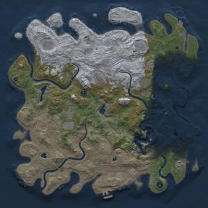 Thumbnail Rust Map: Procedural Map, Size: 4750, Seed: 696923, 16 Monuments