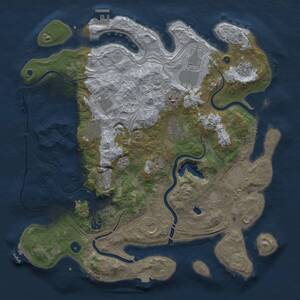 Thumbnail Rust Map: Procedural Map, Size: 4250, Seed: 1553068692, 17 Monuments
