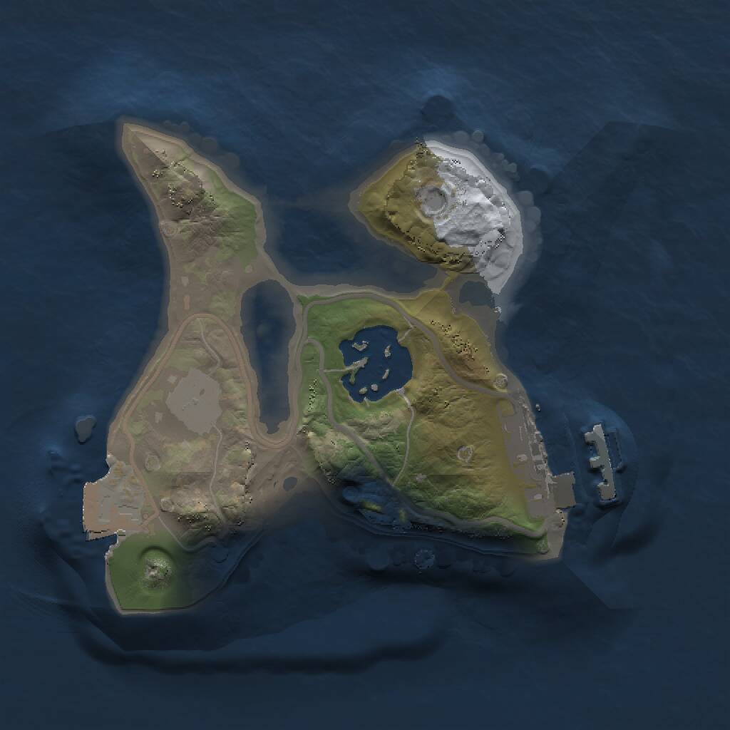 Rust Map: Procedural Map, Size: 1500, Seed: 1806405848, 3 Monuments