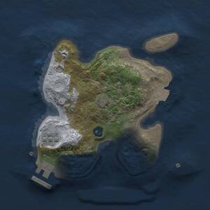 Thumbnail Rust Map: Procedural Map, Size: 2000, Seed: 23943421, 4 Monuments