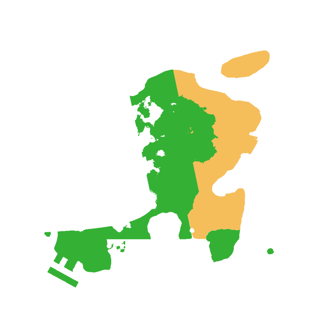 Biome Rust Map: Procedural Map, Size: 2000, Seed: 23943421