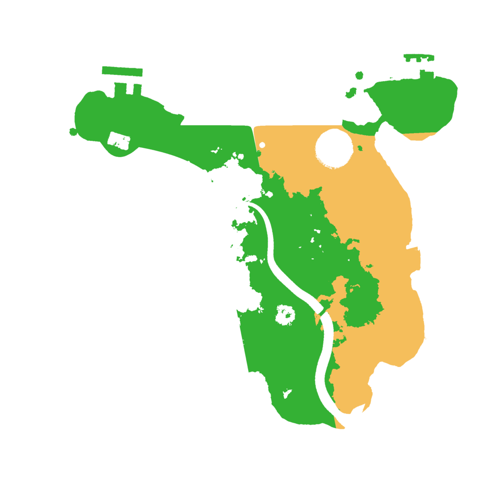 Biome Rust Map: Procedural Map, Size: 2500, Seed: 1089459405