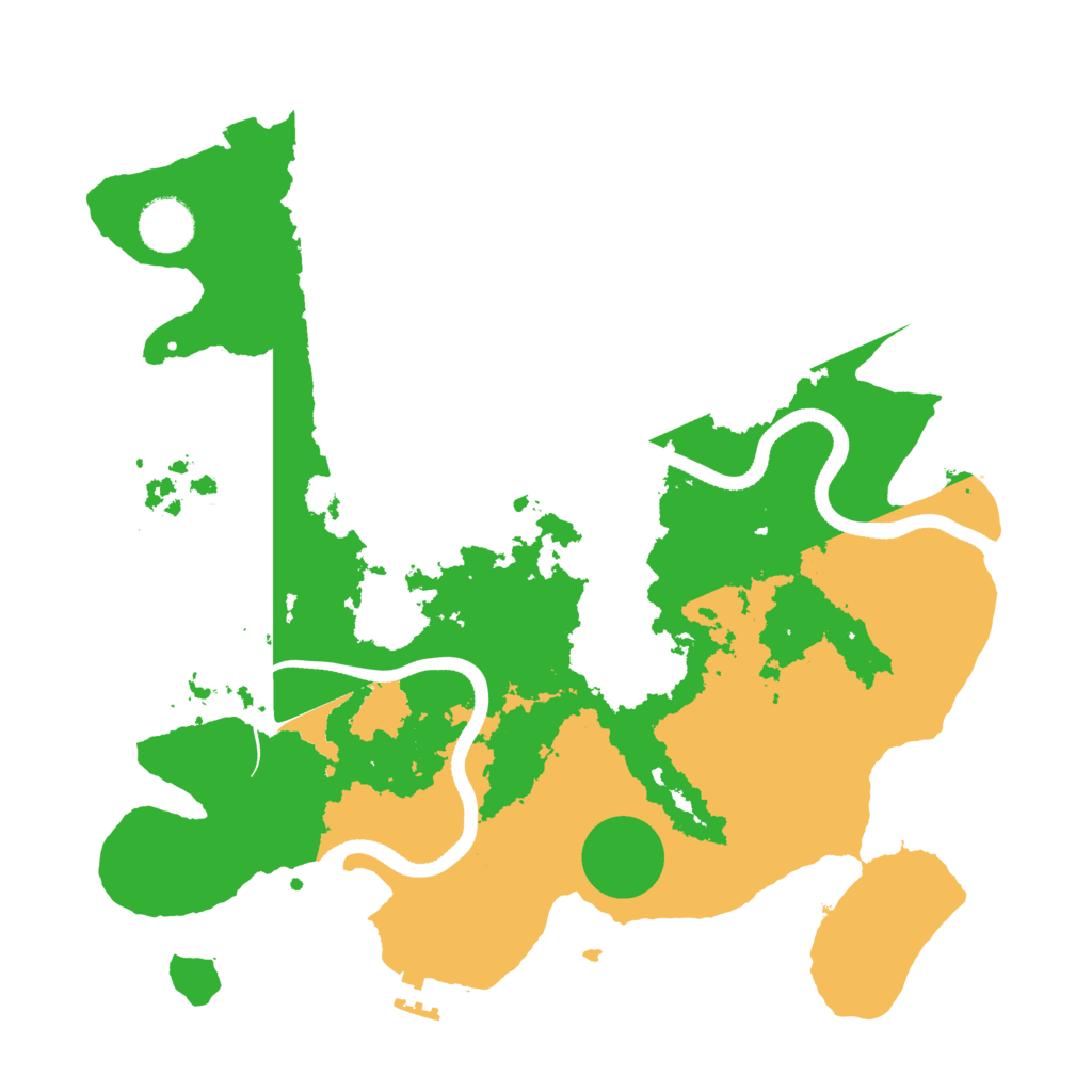 Biome Rust Map: Procedural Map, Size: 3500, Seed: 49696403